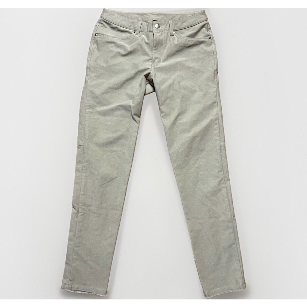 Lululemon ABC Pants Men 31x32 Tan Utilitech Slim Fit 5 Pocket LM5ABOS Stretch